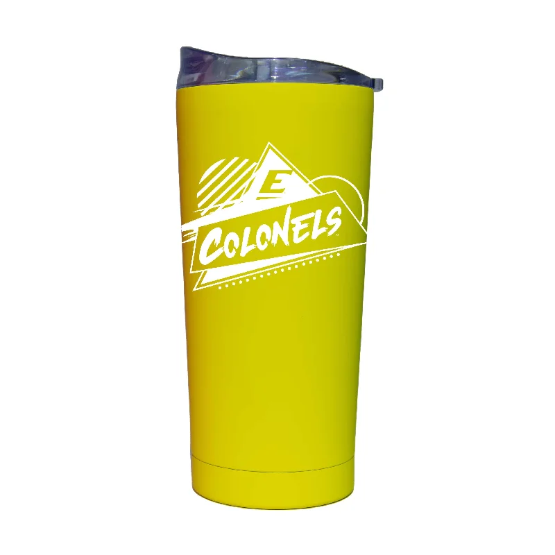 Team Mug For College And High School Teams-Eastern Kentucky 20oz Cru Rad Soft Touch Tumbler