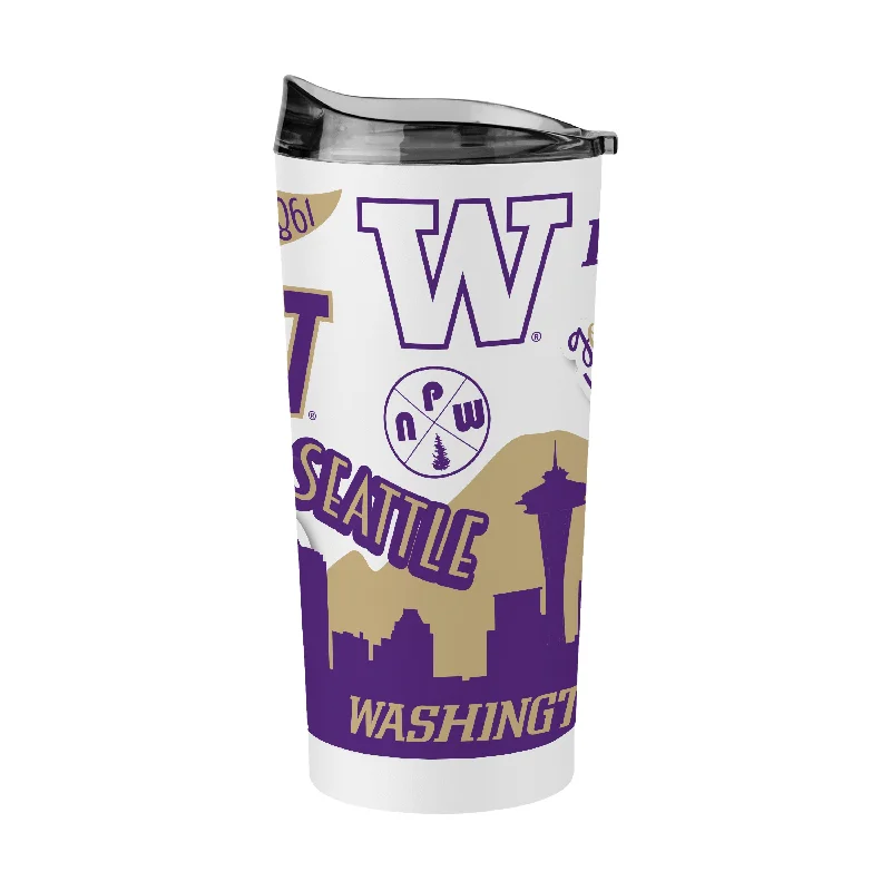 Team Mug For League Event Merchandise-Washington 20oz Native Powder Coat Tumbler