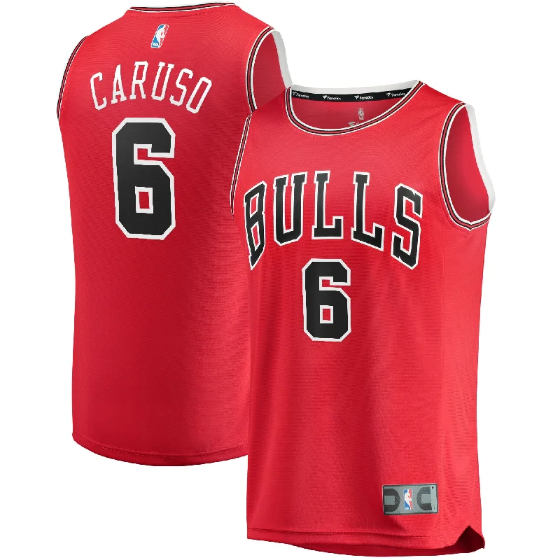 Basketball Jersey For Softball Custom Orders-Alex Caruso Chicago Bulls Branded Fast Break Basketball Jersey - Icon Edition - Red