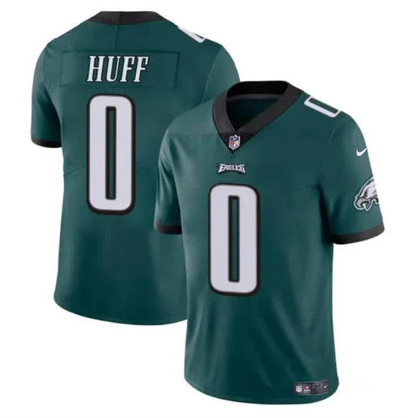 Football Jersey For Game Day Supporter Gear-Men's Philadelphia Eagles #0 Bryce Huff Green Vapor Untouchable Limited Football Stitched Jersey