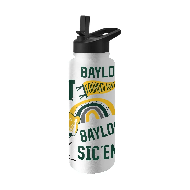 Team Mug With Custom Artwork Designs-Baylor 34oz Native Quencher Bottle