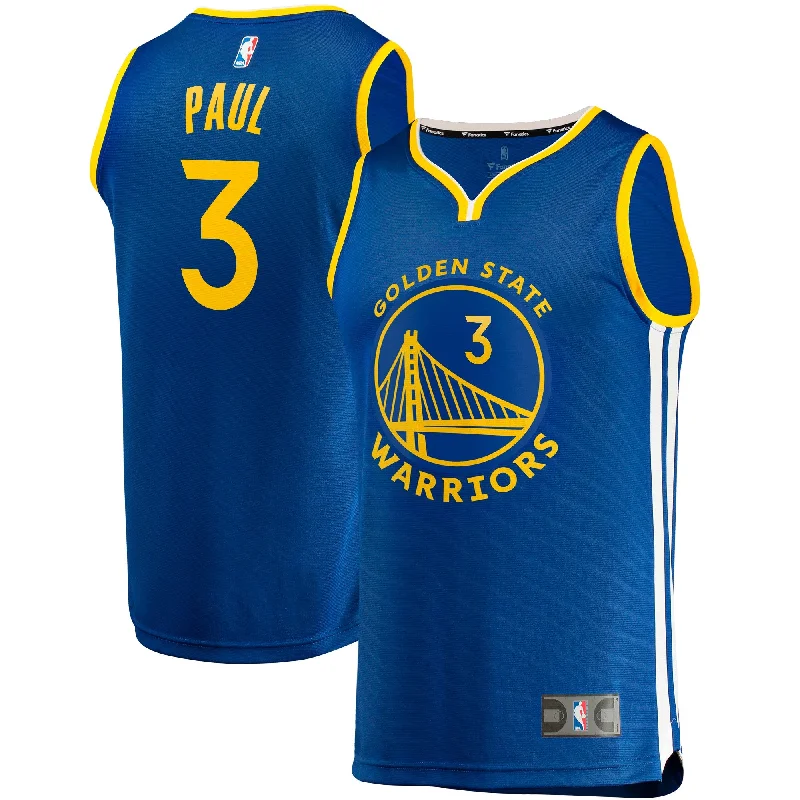 Basketball Jersey For Custom School Gear-Chris Paul Golden State Warriors Branded Fast Break Player Basketball Jersey - Icon Edition - Royal