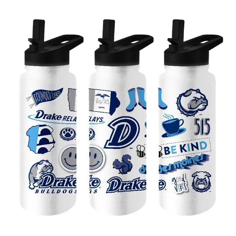 Team Mug For College Teams-Drake 34oz Native Quencher Bottle