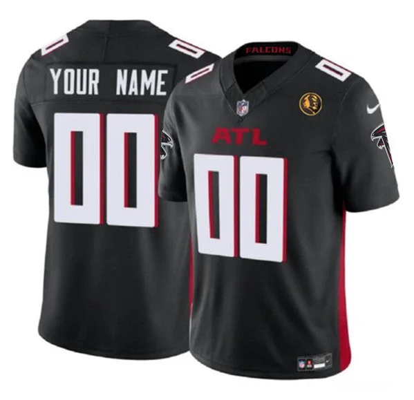 Football Jersey For Promotional Custom Orders-Men's Atlanta Falcons Active Player Custom Black 2023 F.U.S.E. With John Madden Patch Vapor Limited Football Stitched Jersey