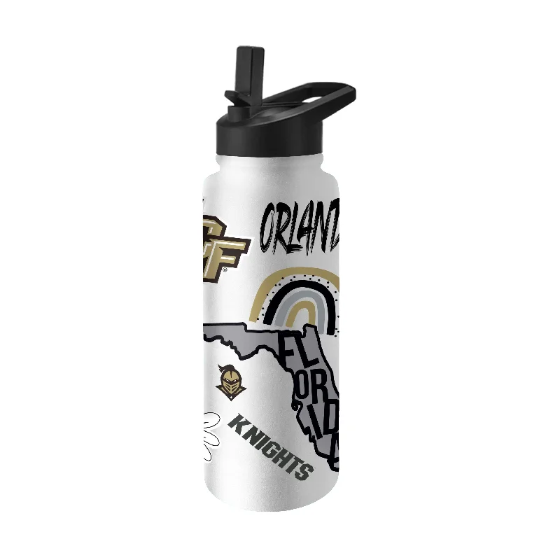 Team Mug With Team Slogan-Central Florida 34oz Native Quencher Bottle