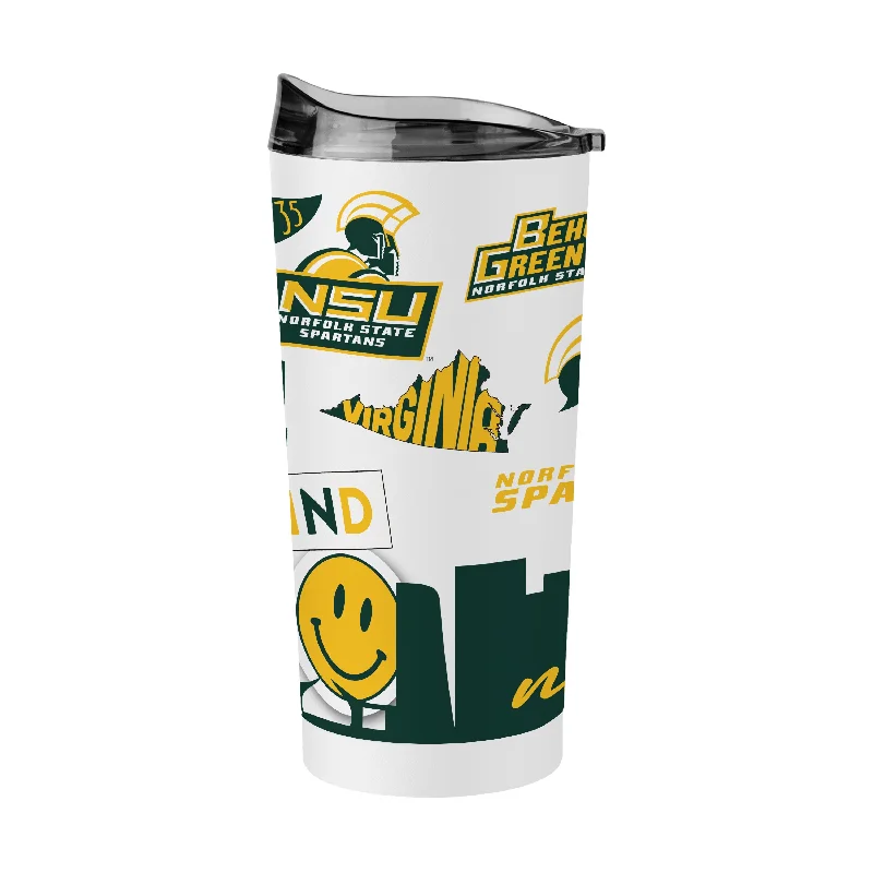 Team Mug For Special Team Logo Orders-Norfolk State 20oz Native Powder Coat Tumbler