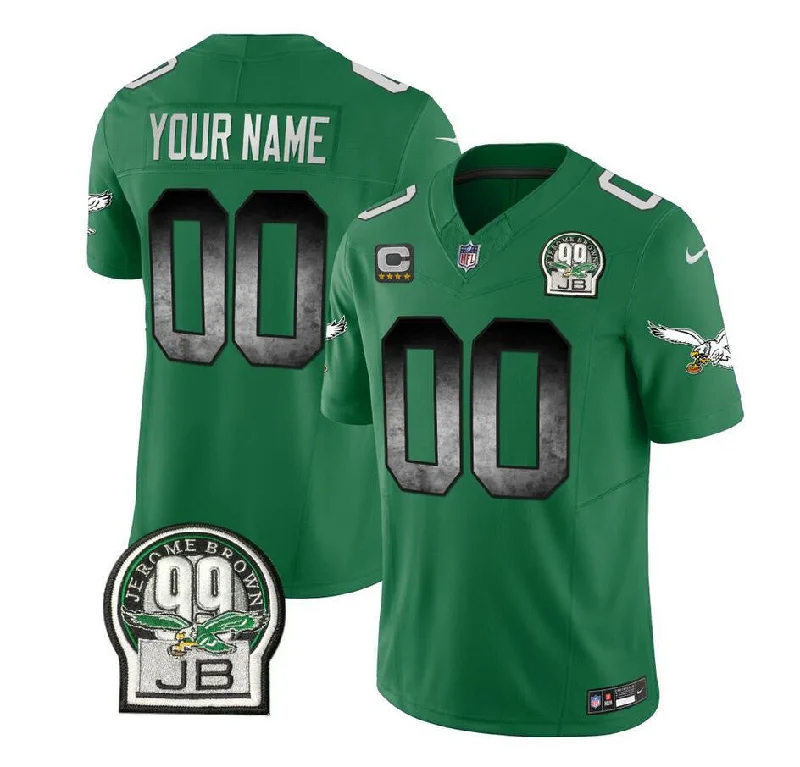 Football Jersey For Personalized Limited Edition-Men's Philadelphia Eagles Active Player Custom Green 2023 F.U.S.E. Throwback Vapor Untouchable Limited Football Stitched Jersey