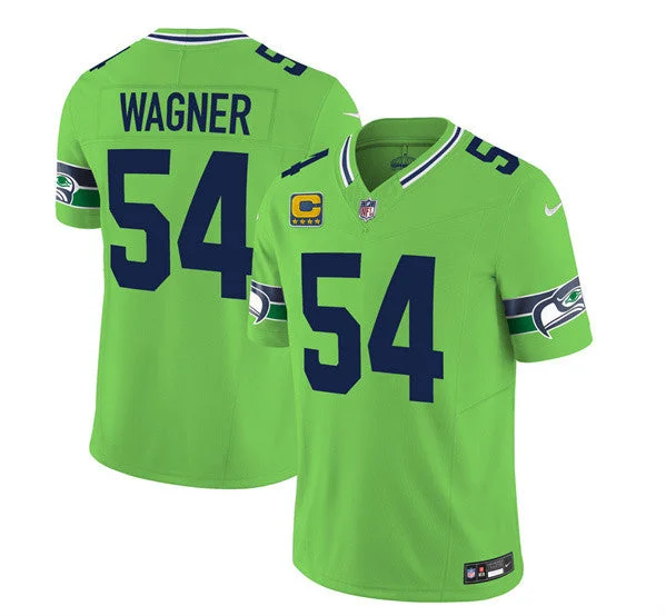 Football Jersey For Custom Fan Fundraising-Men's Seattle Seahawks #54 Bobby Wagner 2023 F.U.S.E. With 4-Star C Patch Green Limited Football Stitched Jersey