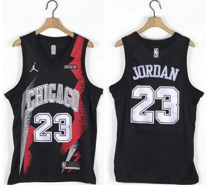 Basketball Jersey For Official Merchandise Customization-Bulls 23 Michael Jordan Black Jordan Brand Swingman Basketball Jersey