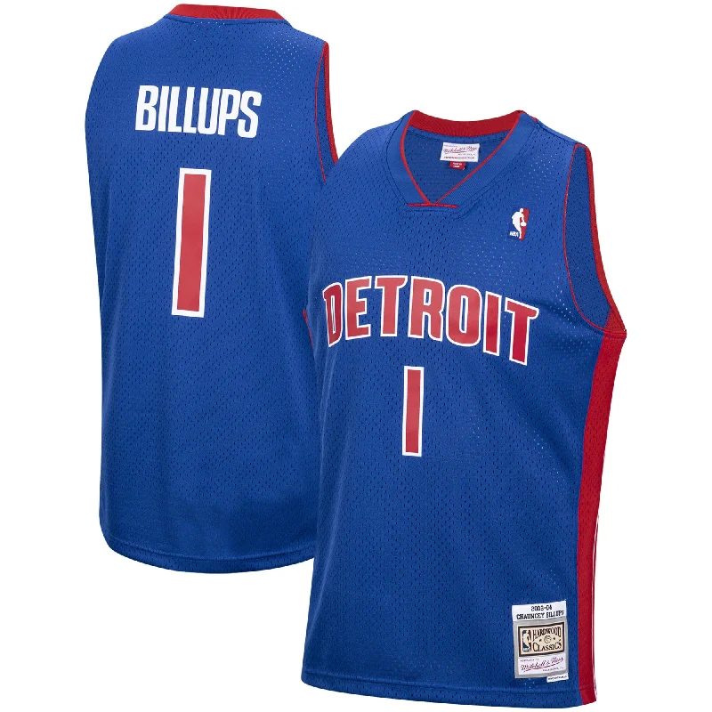 Basketball Jersey For Sports Fans-Chauncey Billups Detroit Pistons 2003/04 Hardwood Classics Swingman Basketball Jersey - Royal