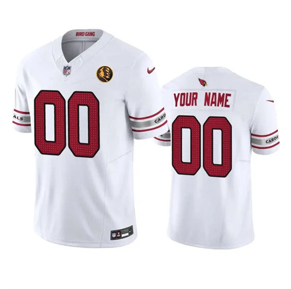 Football Jersey For Professional Fan Apparel-Men's Arizona Cardinals Active Player Custom White 2023 F.U.S.E. With John Madden Patch Vapor Limited Football Stitched Jersey