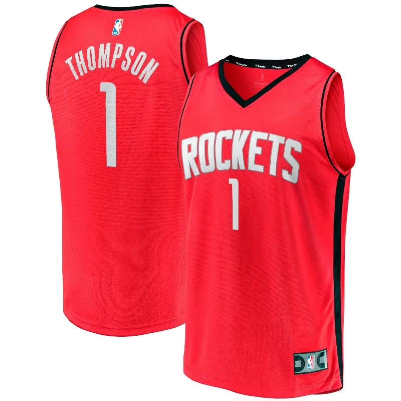 Basketball Jersey For Fundraising Merchandise-Amen Thompson Houston Rockets Branded Fast Break Basketball Jersey - Icon Edition - Red