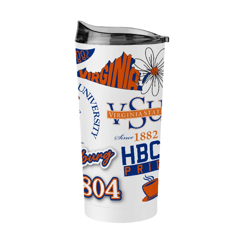 Team Mug With Custom Fan Designs-Virginia State 20oz Native Powder Coat Tumbler