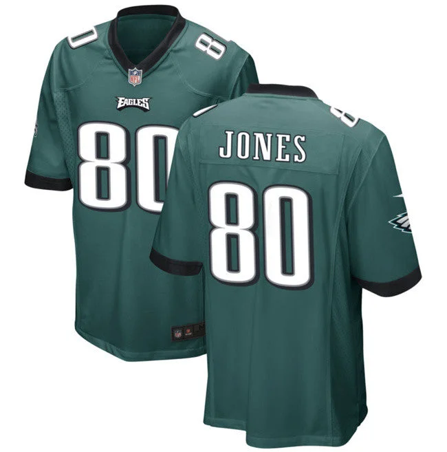 Football Jersey For Fundraising Merchandise-Men's Philadelphia Eagles #80 Julio Jones Green 2023 Football Stitched Jersey