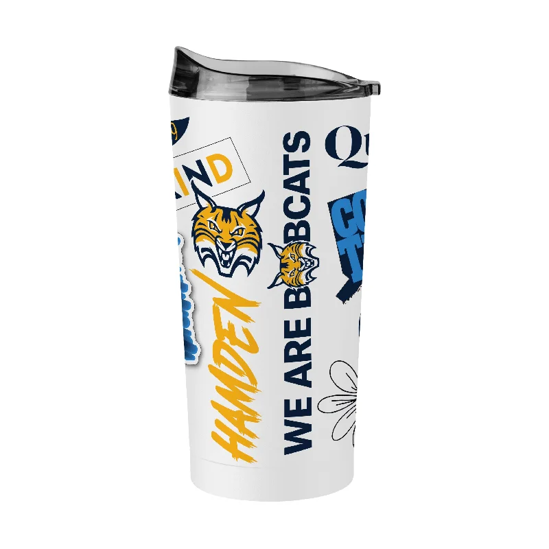 Team Mug For Custom School Spirit Orders-Quinnipiac 20oz Native Powder Coat Tumbler