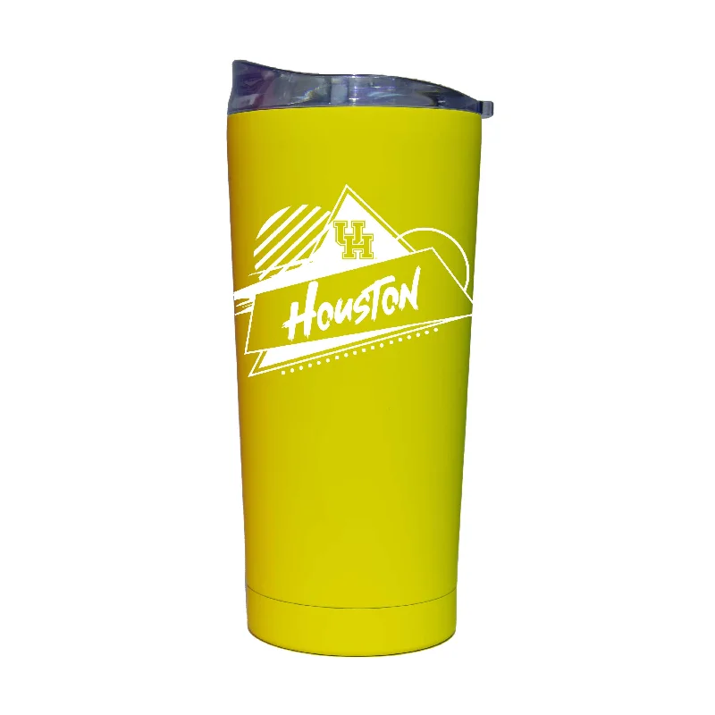 Team Mug With Custom Team Artwork-Houston 20oz Cru Rad Soft Touch Tumbler