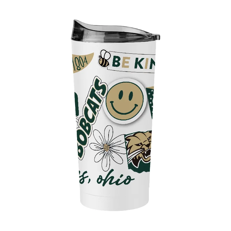 Team Mug For Youth Sports Teams-Ohio Bobcats 20oz Native Powder Coat Tumbler