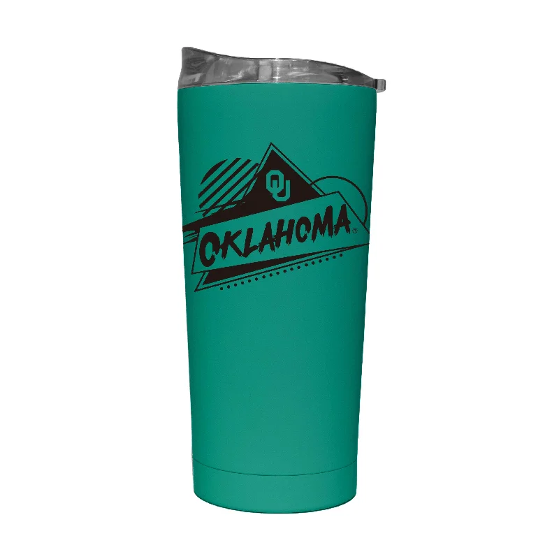 Team Mug For Custom School Spirit Orders-Oklahoma 20oz Optic Rad Soft Touch Tumbler