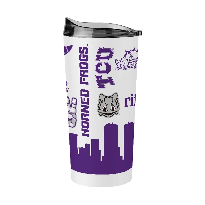 Team Mug For Professional Team Fans-TCU 20oz Native Powder Coat Tumbler