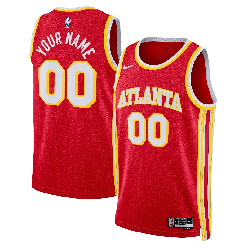 Basketball Jersey For Special Occasion Custom Orders-Atlanta Hawks Unisex Swingman Custom Basketball Jersey Red - Icon Edition