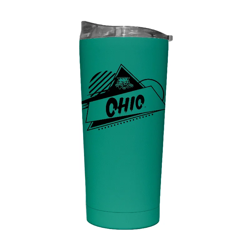 Team Mug With Custom Graphics For Teams-Ohio Bobcats 20oz Optic Rad Soft Touch Tumbler