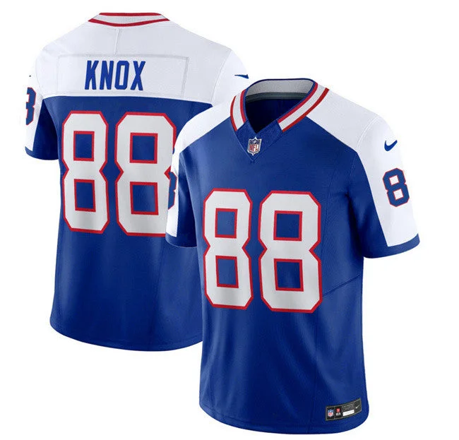 Football Jersey For Exclusive Team Gear-Men's Buffalo Bills #88 Dawson Knox Blue/White 2023 F.U.S.E. Throwback Vapor Untouchable Limited Football Stitched Jersey