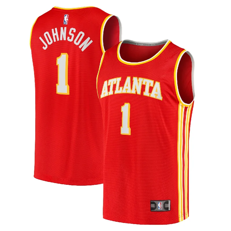 Basketball Jersey For Player Custom Orders-Jalen Johnson Atlanta Hawks Branded Fast Break Basketball Jersey - Icon Edition - Red