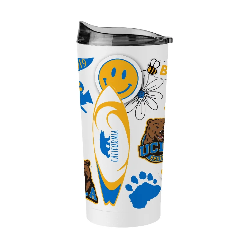 Team Mug With Custom Graphics For Fans-UCLA 20oz Native Powder Coat Tumbler