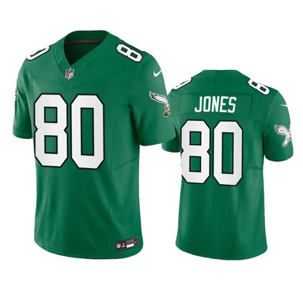 Football Jersey For School Teams-Men's Philadelphia Eagles #80 Julio Jones Green 2023 F.U.S.E. Throwback Vapor Untouchable Limited Football Stitched Jersey