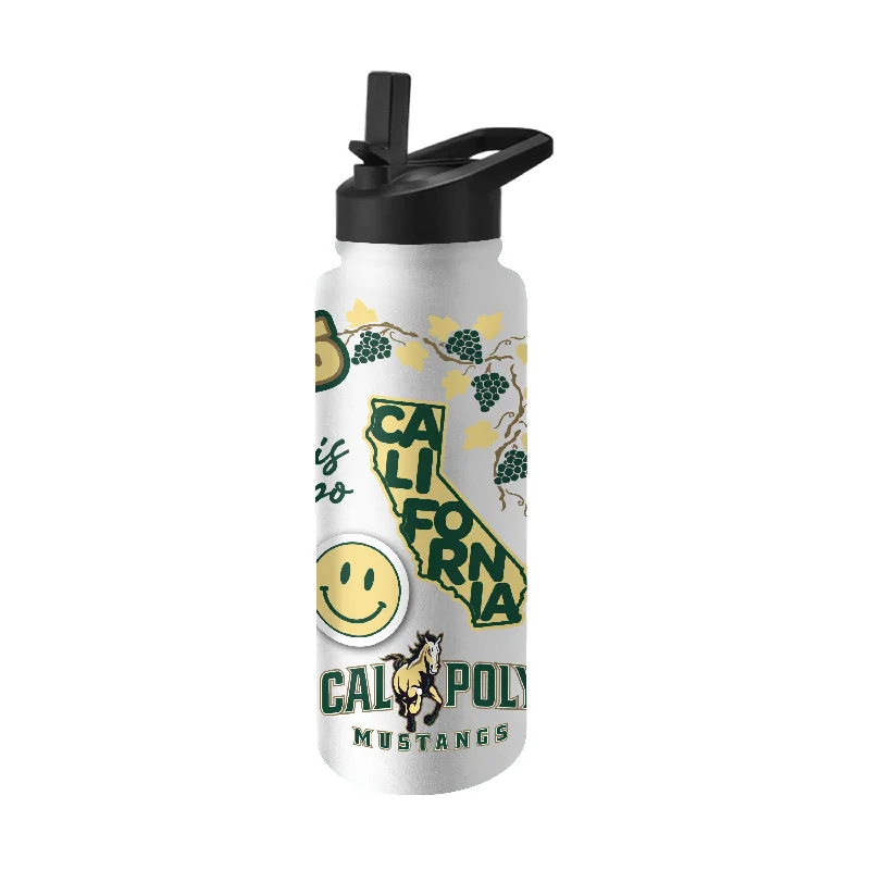 Team Mug For Custom Orders-California Poly 34oz Native Quencher Bottle