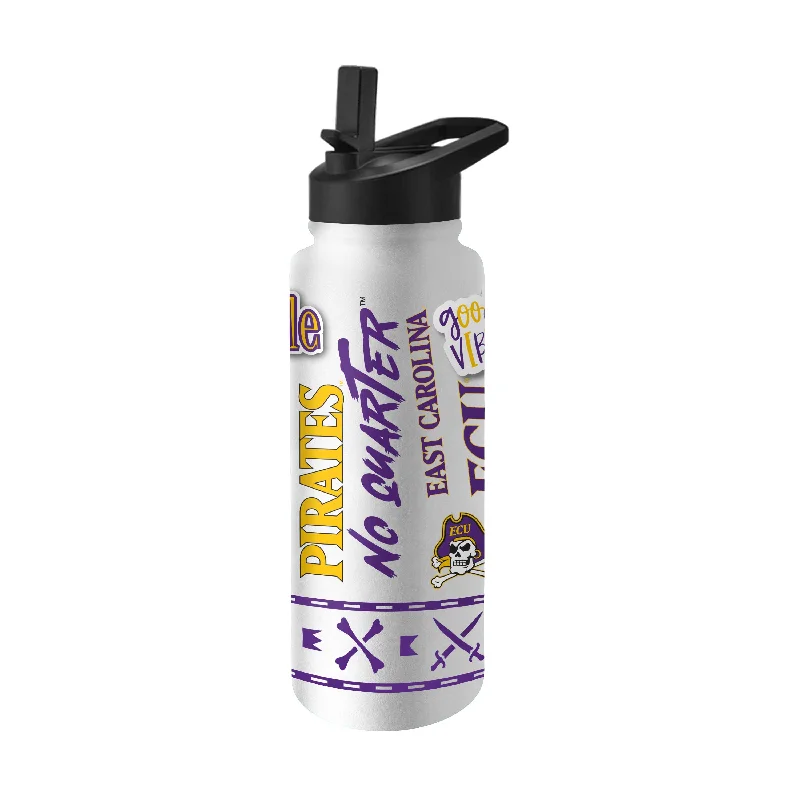 Team Mug For Soccer Teams-East Carolina 34oz Native Quencher Bottle