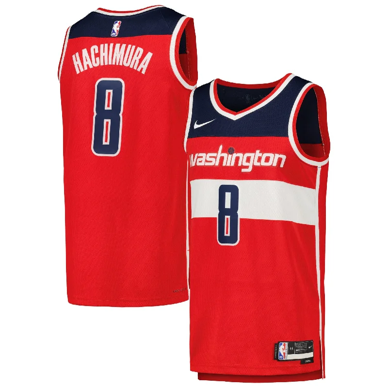 Basketball Jersey For Tournament Team Custom Orders-Rui Hachimura Washington Wizards Swingman Basketball Jersey - Red