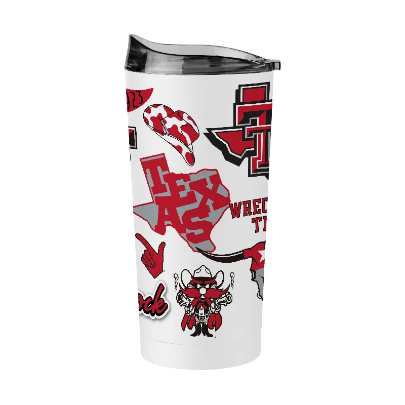 Team Mug For Custom Player Merchandise-Texas Tech 20oz Native Powder Coat Tumbler