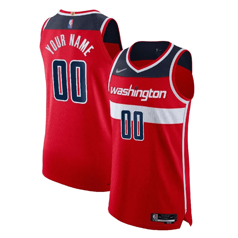 Basketball Jersey For Custom Event Team Orders-Washington Wizards 2021/22 Diamond Custom Basketball Jersey - Icon Edition - Red