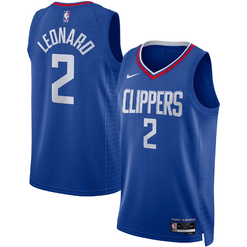 Basketball Jersey For Official Merchandise-Kawhi Leonard La Clippers Unisex Swingman Basketball Jersey - Icon Edition - Royal