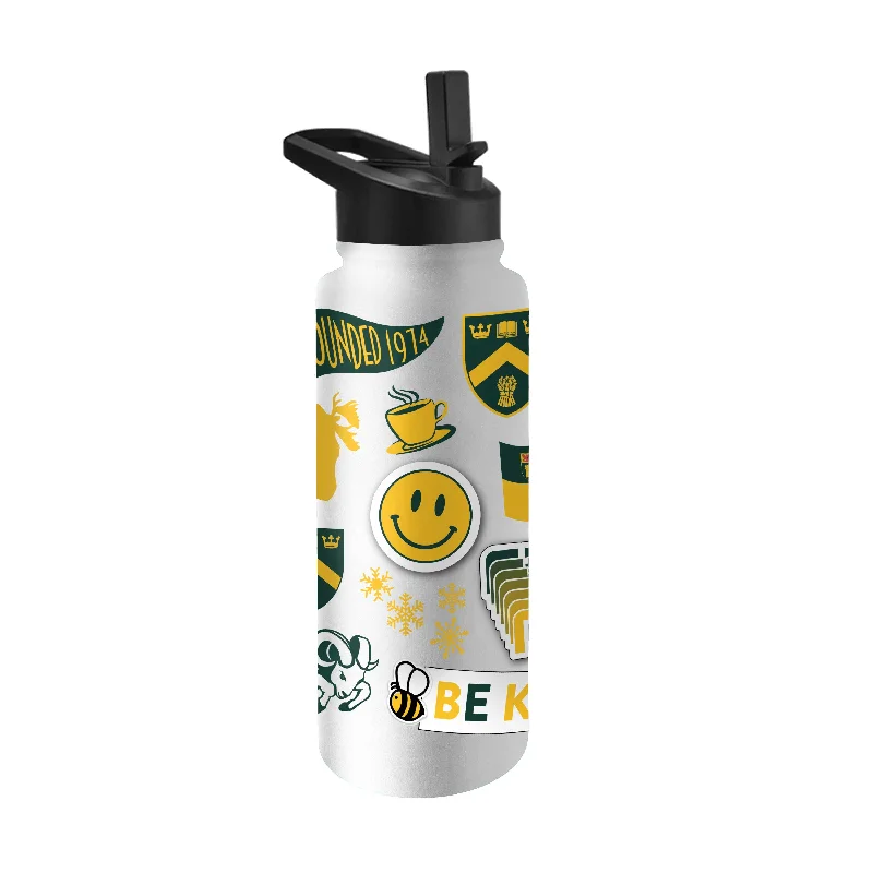 Team Mug For Exclusive Fan Merchandise-Regina 34oz Native Quencher Bottle