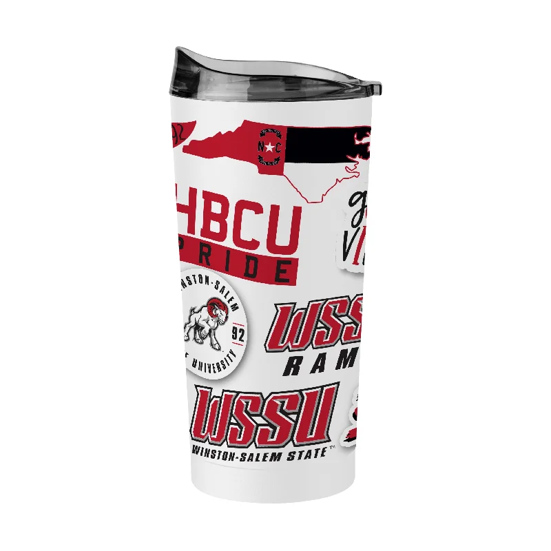 Team Mug For Gift And Promotional Sales-Winston Salem St 20oz Native Powder Coat Tumbler