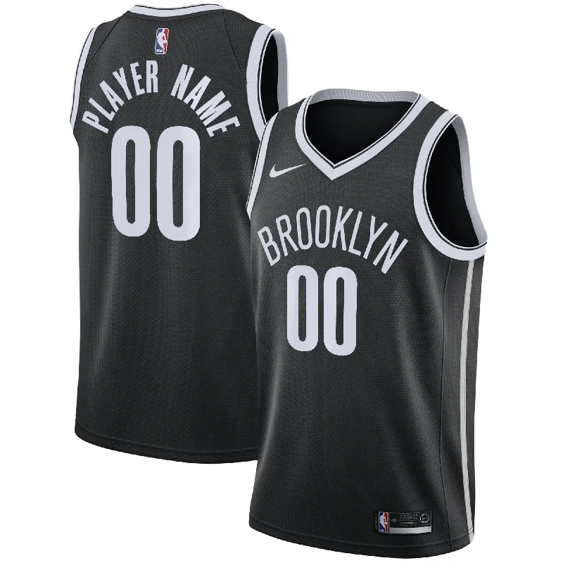 Basketball Jersey For Professional Teams-Brooklyn Nets 2020/21 Swingman Custom Basketball Jersey - Icon Edition - Black