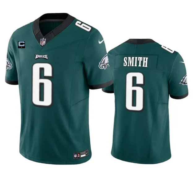 Football Jersey For Custom High School Orders-Men's Philadelphia Eagles #6 DeVonta Smith Green 2023 F.U.S.E. With 1-Star C Patch Vapor Untouchable Limited Football Stitched Jersey