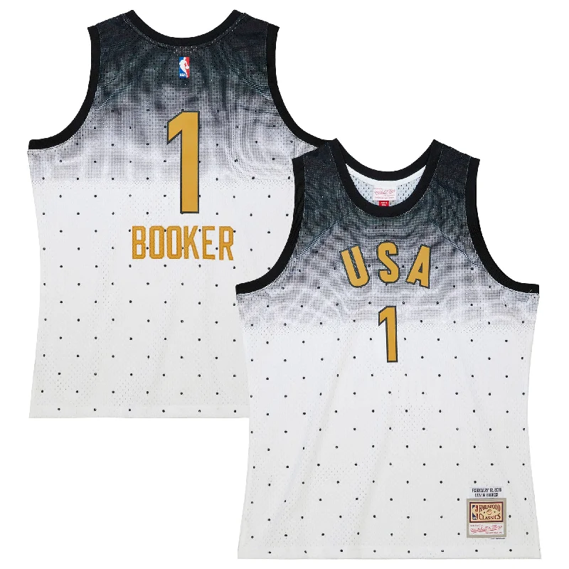 Basketball Jersey For Custom Fan Events-Devin Booker 2016 Rising Stars Challenge Hardwood Classics Swingman Basketball Jersey - White