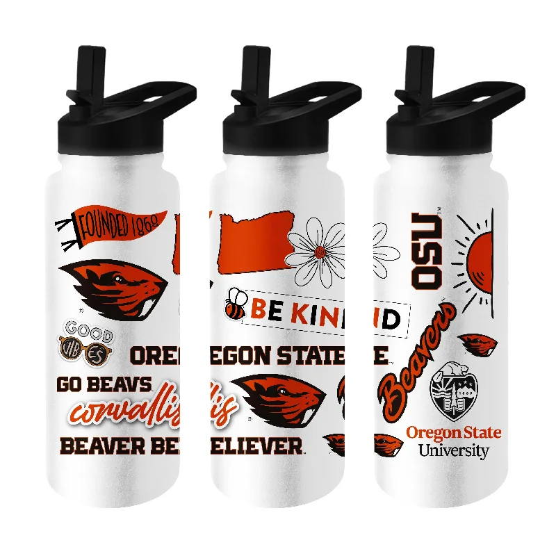 Team Mug For Custom Fan Apparel-Oregon State 34oz Native Quencher Bottle