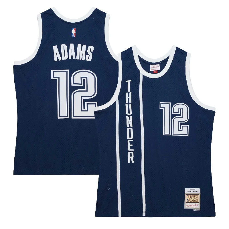 Basketball Jersey For Game Day Orders-Steven Adams Oklahoma City Thunder 2015/16 Hardwood Classics Alternate Swingman Basketball Jersey - Navy