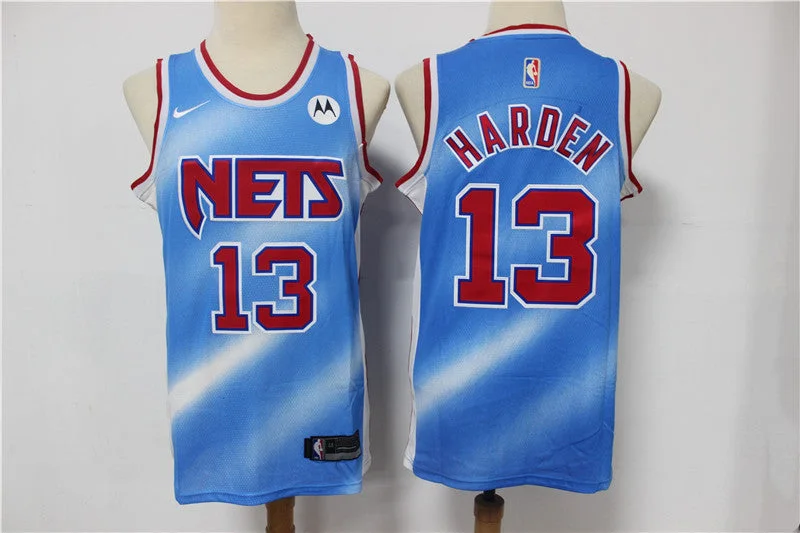 Basketball Jersey For Group Customization-Nets 13 James Harden Blue 2021 Swingman Basketball Jersey