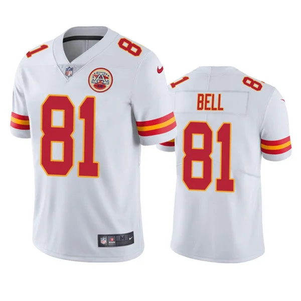 Football Jersey With Custom Embroidery-Men’s Kansas City Chiefs #81 Blake Bell White Vapor Untouchable Limited Football Stitched Jersey