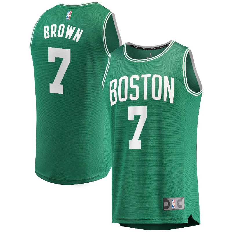 Basketball Jersey For Team Fundraising-Jaylen Brown Boston Celtics Branded Fast Break Basketball Jersey Kelly Green - Icon Edition