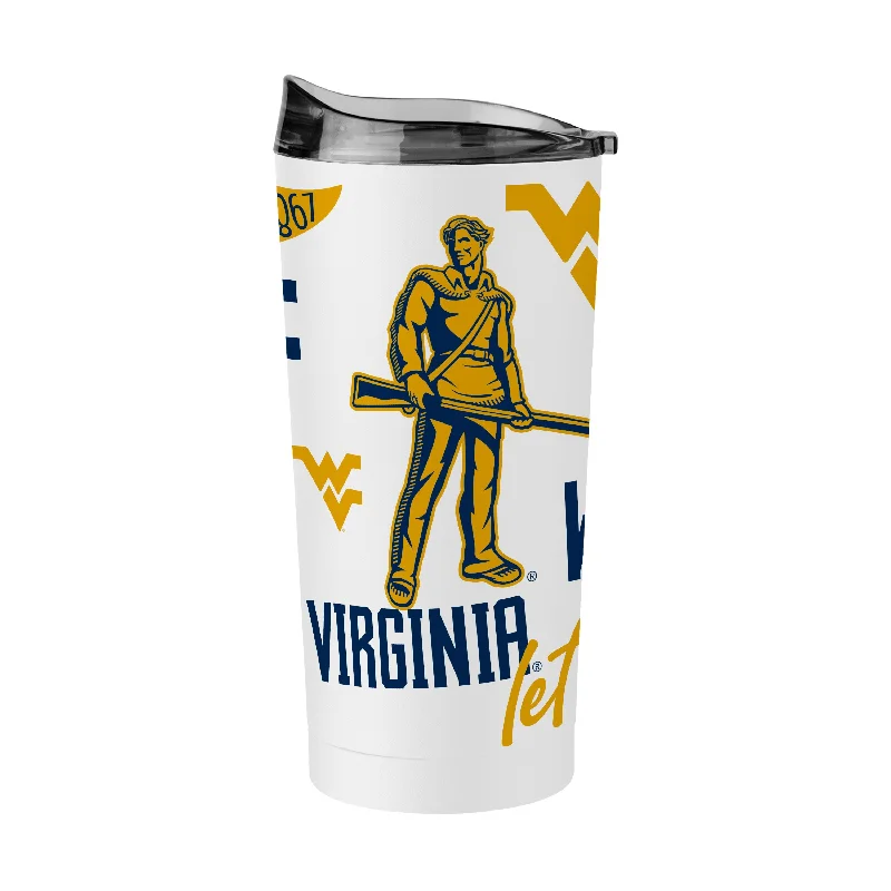 Team Mug For High School Customization-West Virginia 20oz Native Powder Coat Tumbler