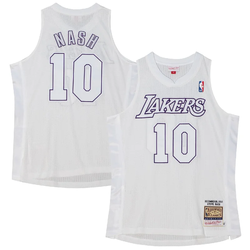 Basketball Jersey For School Team Orders-Steve Nash Los Angeles Lakers 2012 Player Basketball Jersey - White