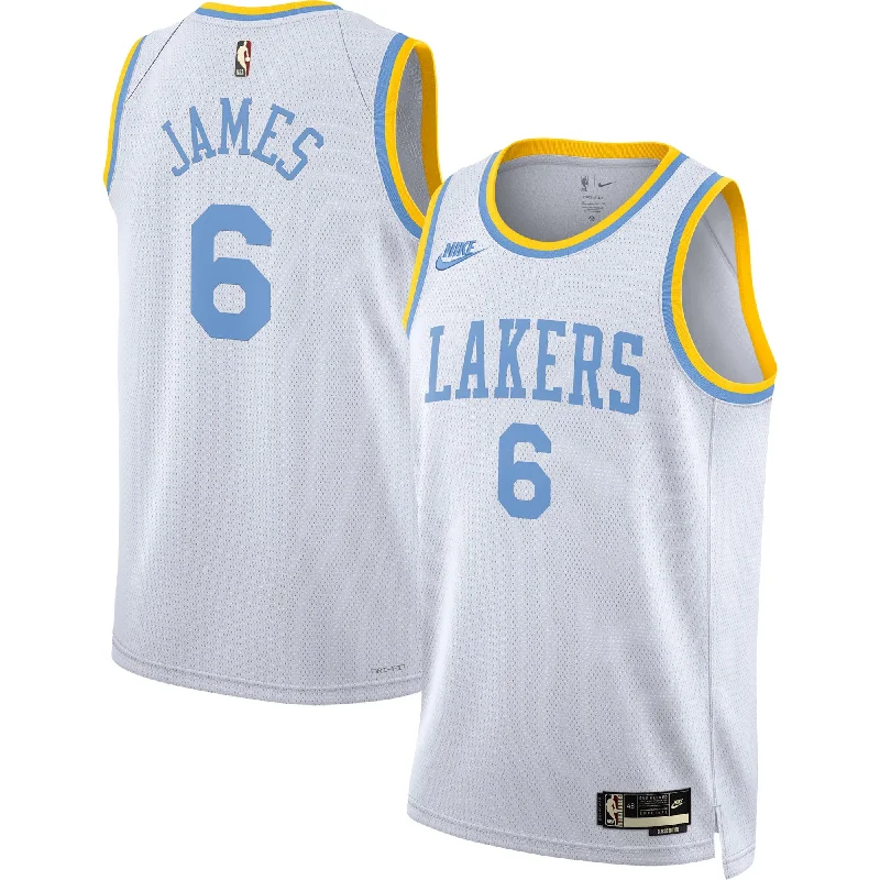 Basketball Jersey For Professional Fan Gear-Lebron James Los Angeles Lakers Swingman Basketball Jersey - Classic Edition - White