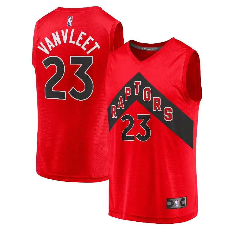 Basketball Jersey For Fan Apparel-Fred Vanvleet Toronto Raptors Branded Fast Break Basketball Jersey - Icon Edition - Red