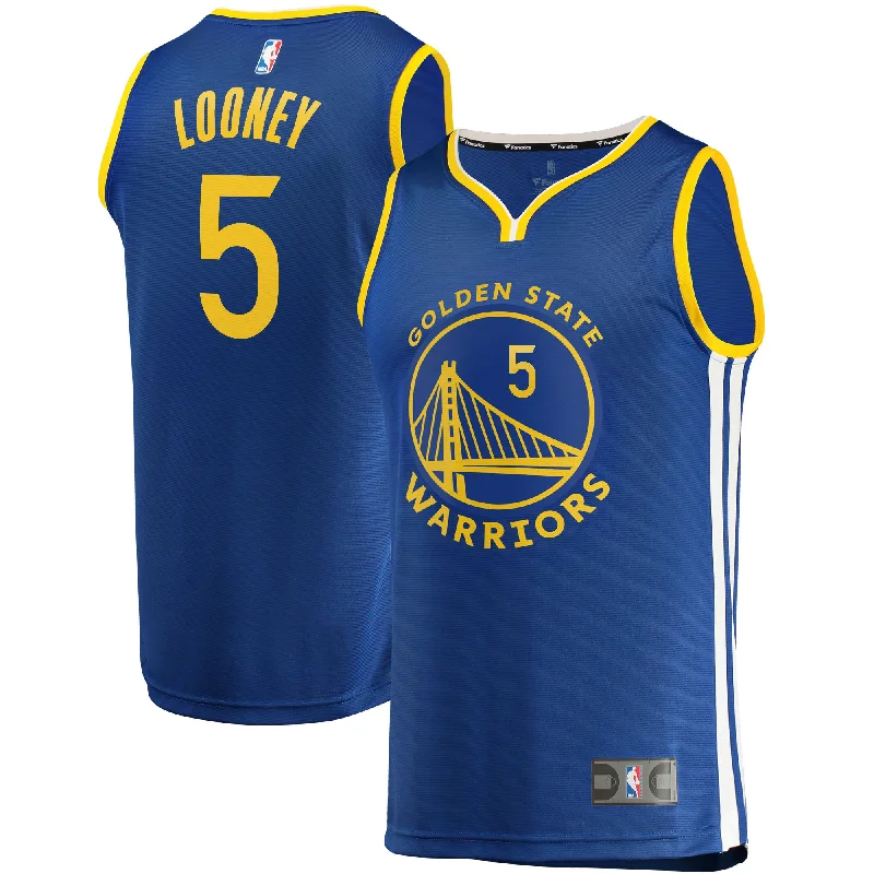 Basketball Jersey For Promotional Sales-Kevon Looney Golden State Warriors Branded Fast Break Basketball Jersey - Icon Edition - Blue